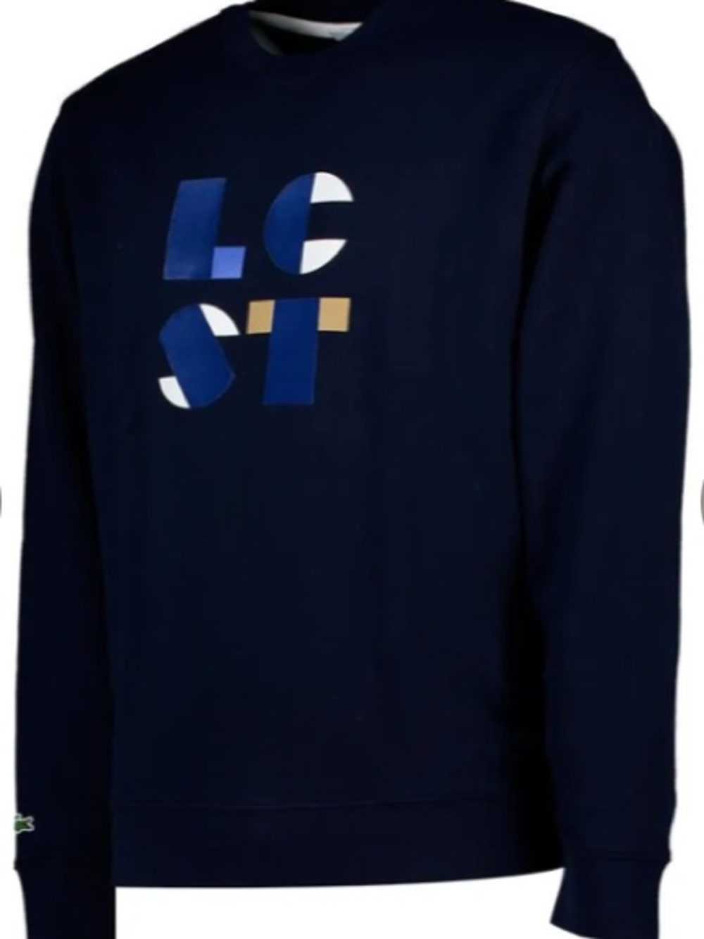 Lacoste Navy Crewneck Sweatshirt S Cotton Loungewear Casual Activewear